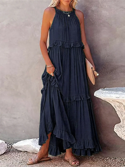 Megan | Ruffle Maxi Dress