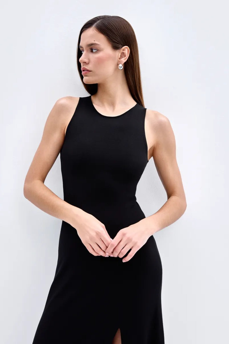 Knit Sleeveless Sweater Dress