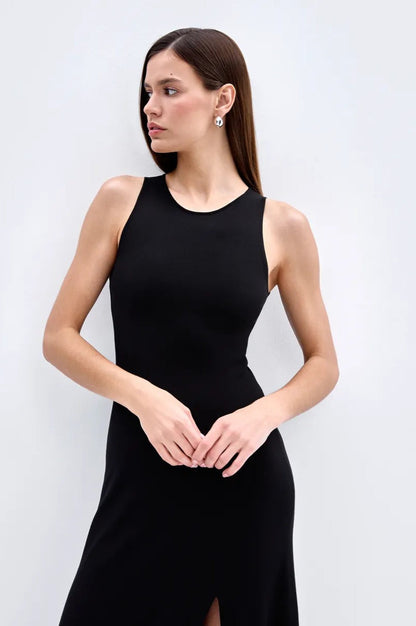 Knit Sleeveless Sweater Dress
