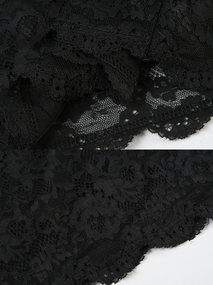 Celine Lace See-through Mini Dress