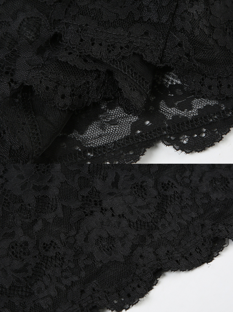 Celine Lace See-through Mini Dress