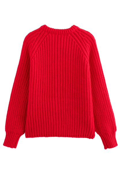 Color Cardigan Long Sleeve Knitted Sweater Jacket