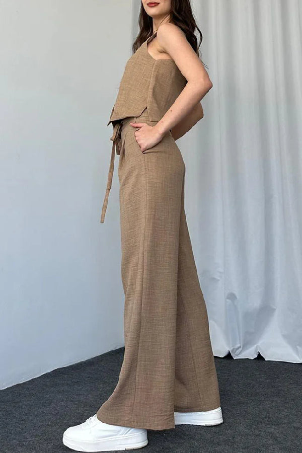 Color Vest Two-piece Set