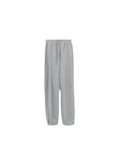 Korean White Blue Pants High Waist Loose Drawstring Harem Pants Comfortable Female Sports Street Pants S-xl