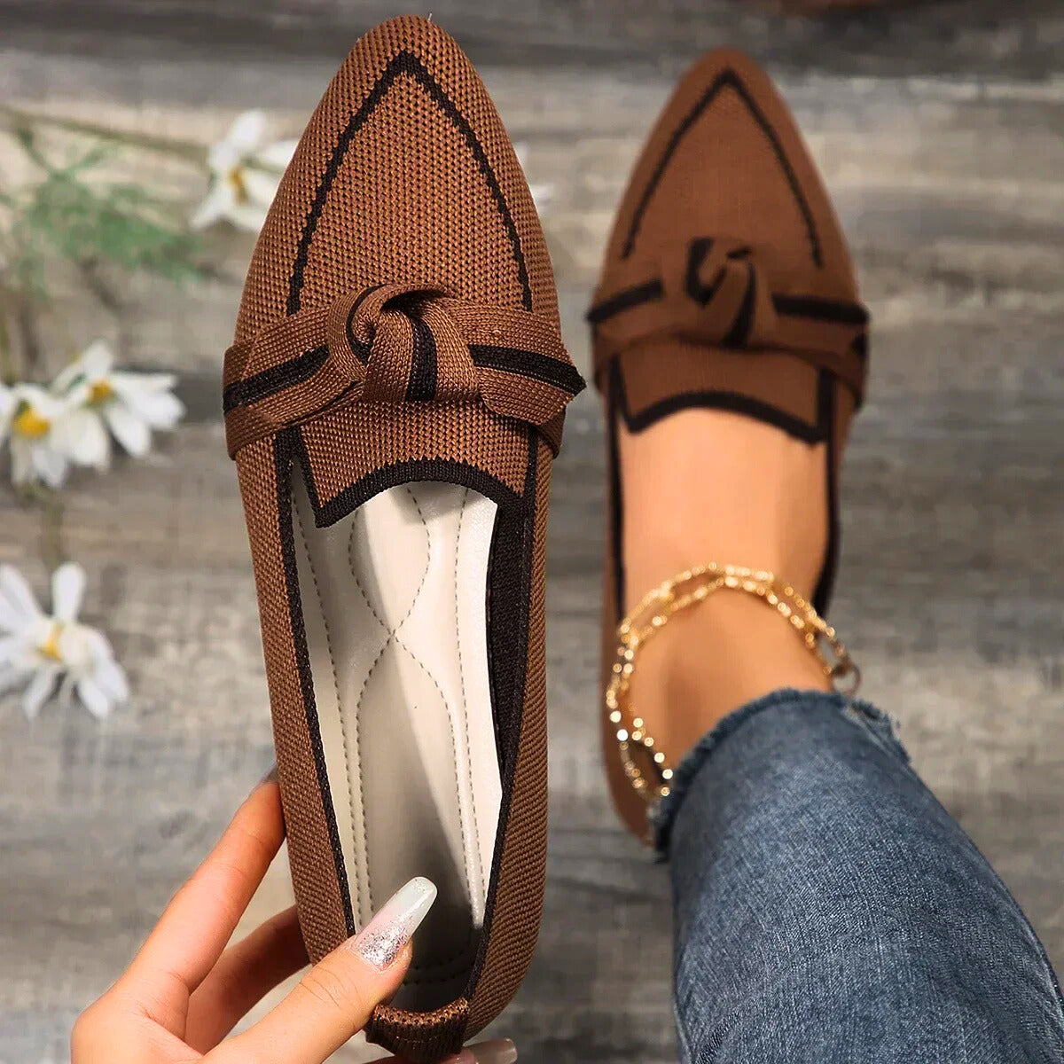 Valentina Knit Flats
