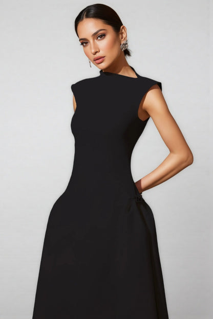 Oana Choker Sleeveless Maxi Dress