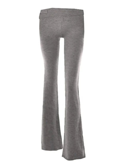Knit 2-piece Set: ’s Hoodie Tracksuit & Crop Top Knitwear Pants