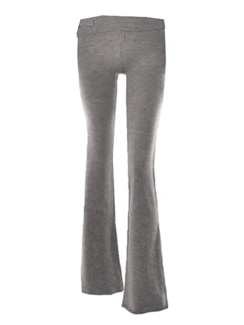 Knit 2-piece Set: ’s Hoodie Tracksuit & Crop Top Knitwear Pants