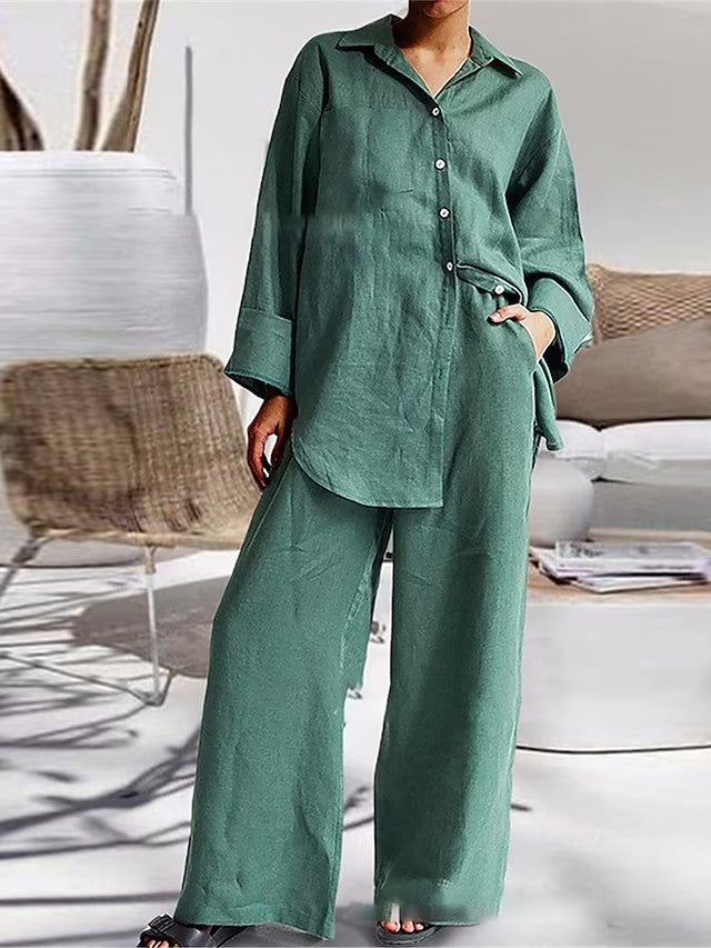 Long Sleeves Shirt and Pants Sets