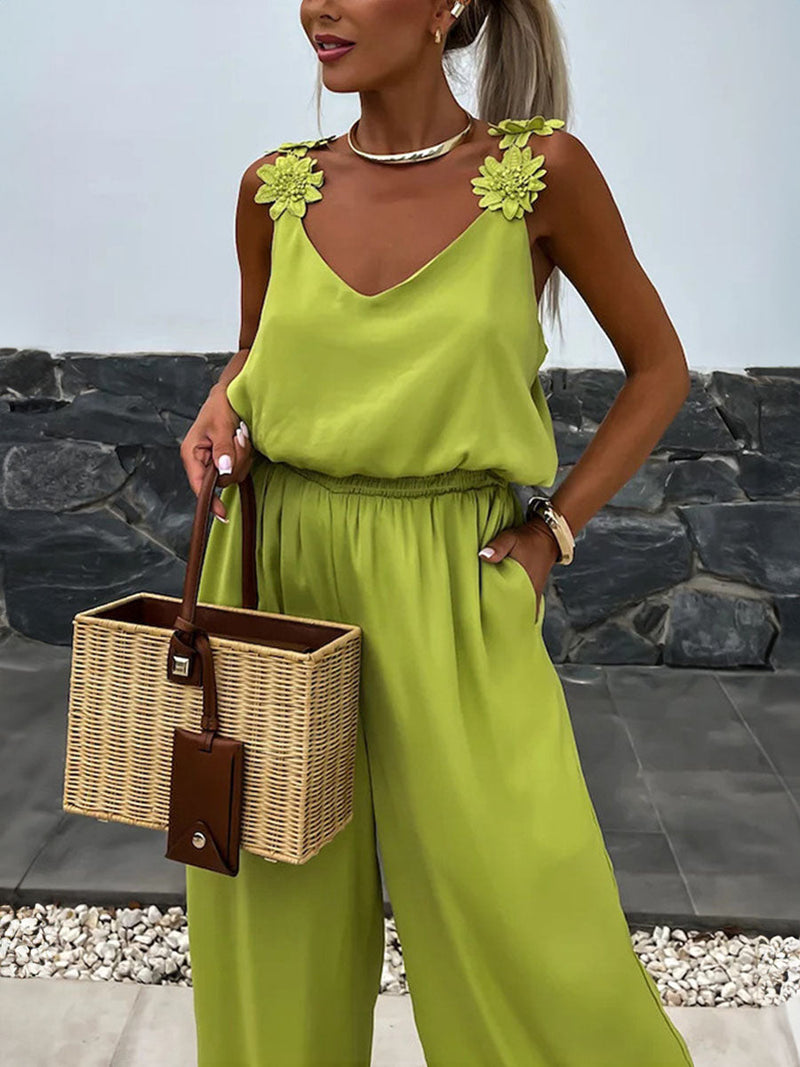Shoulder Drape Jumpsuits