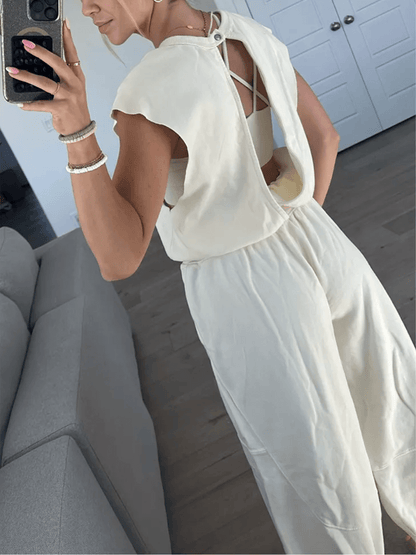 Backless Corset Jumpsuit