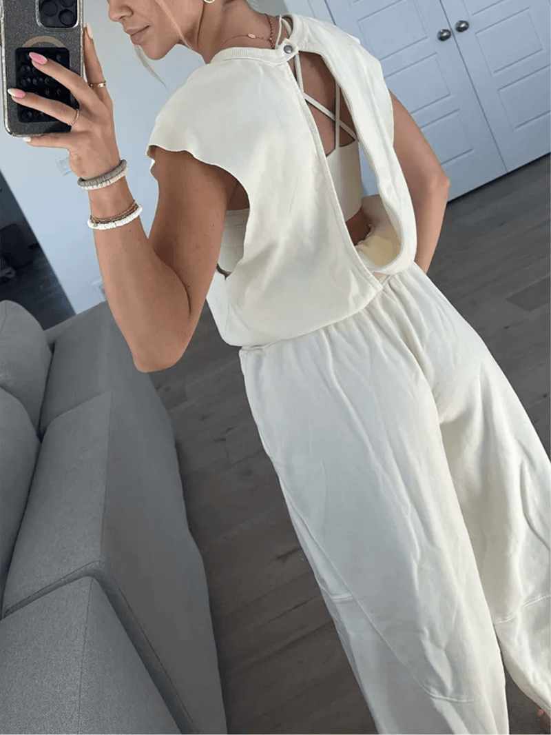 Backless Corset Jumpsuit