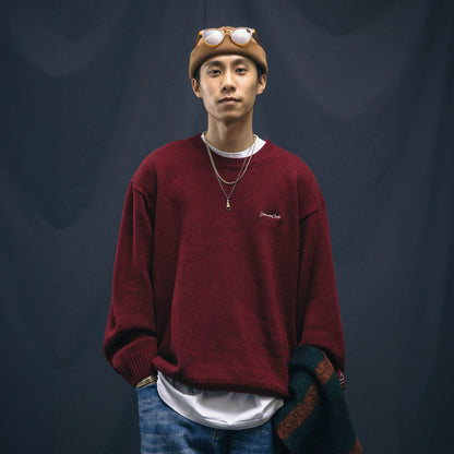 Basic Knit Pullover Sweater