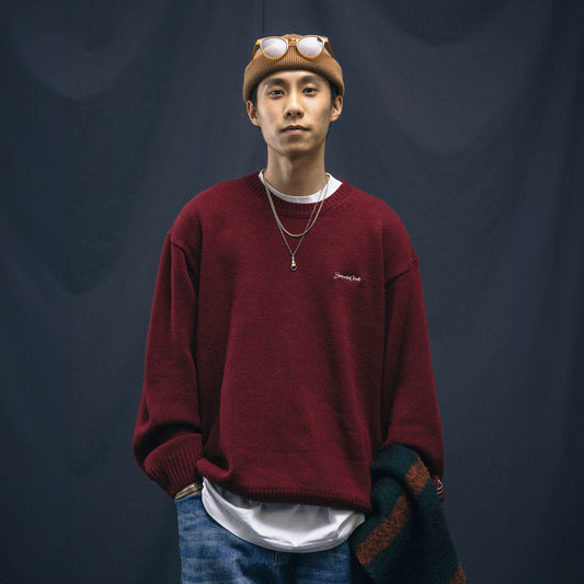 Basic Knit Pullover Sweater