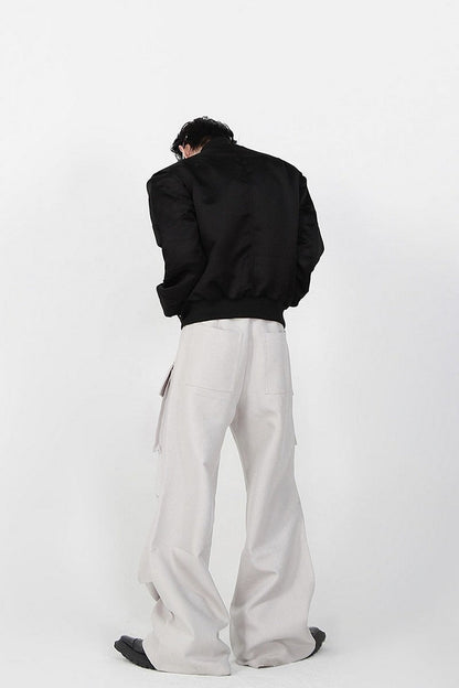 Pleated Straight Fit Pants