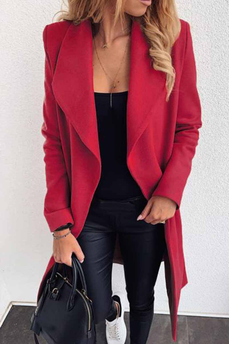 Lapel Color Coat(3 Colors)