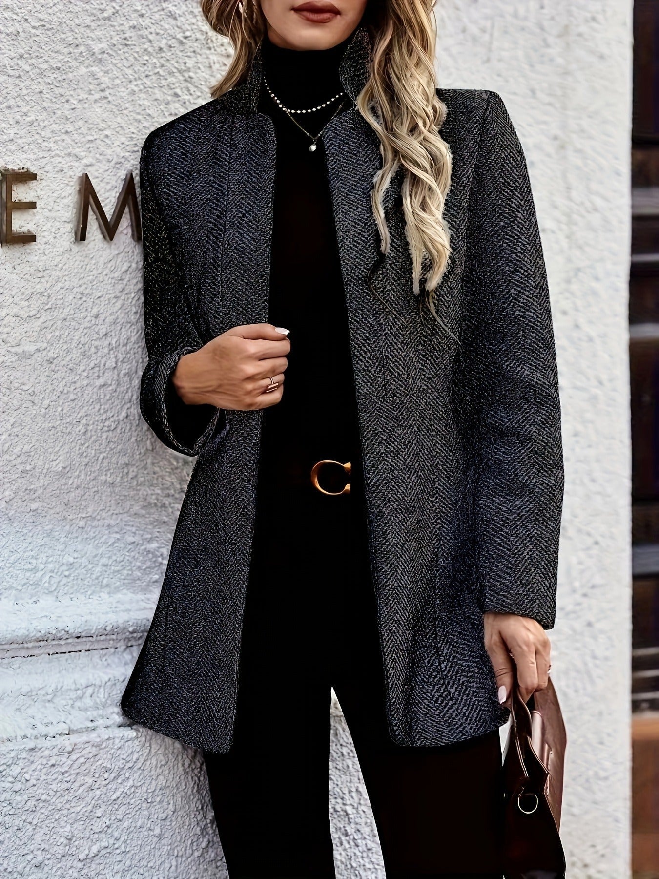 Retro Pocket Heather Coat