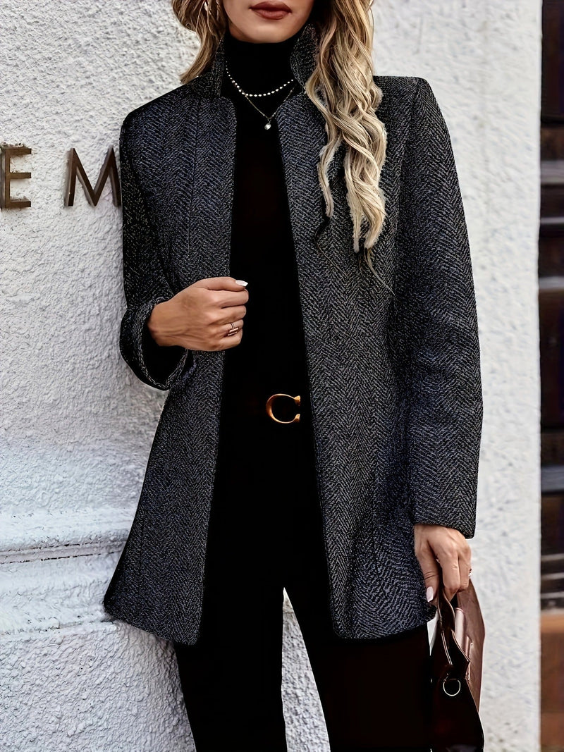 Retro Pocket Heather Coat