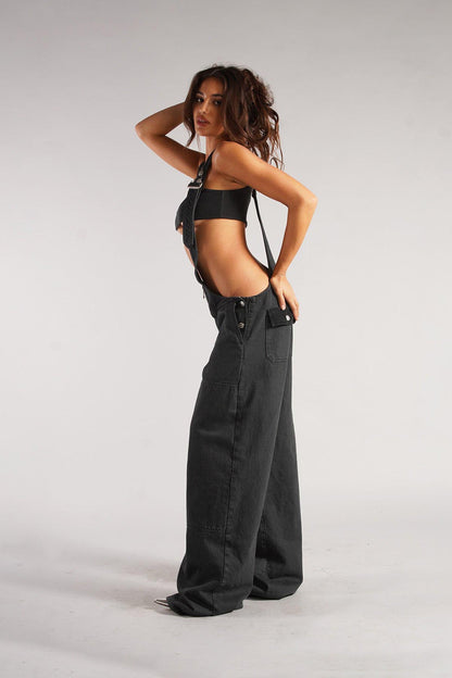 Utility Denim Jumpsuit