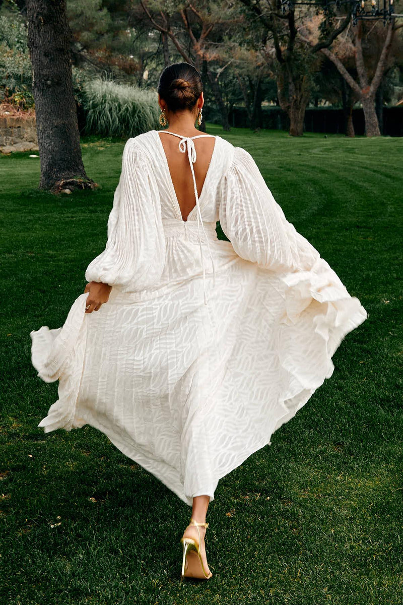 Allegory Elsa Cream Maxi Dress