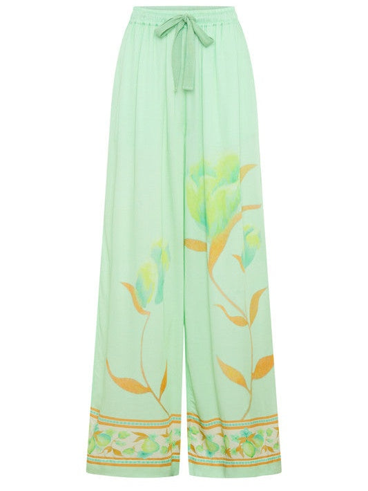 Loose Fit High Waist Wide Leg Lounge Pant