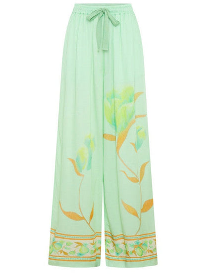 Loose Fit High Waist Wide Leg Lounge Pant