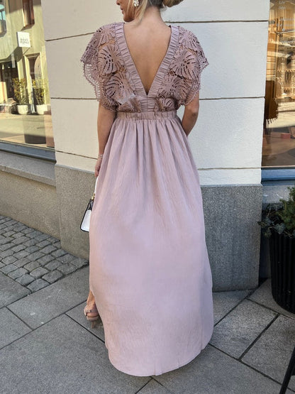 Lace Sleeveless Midi Dress