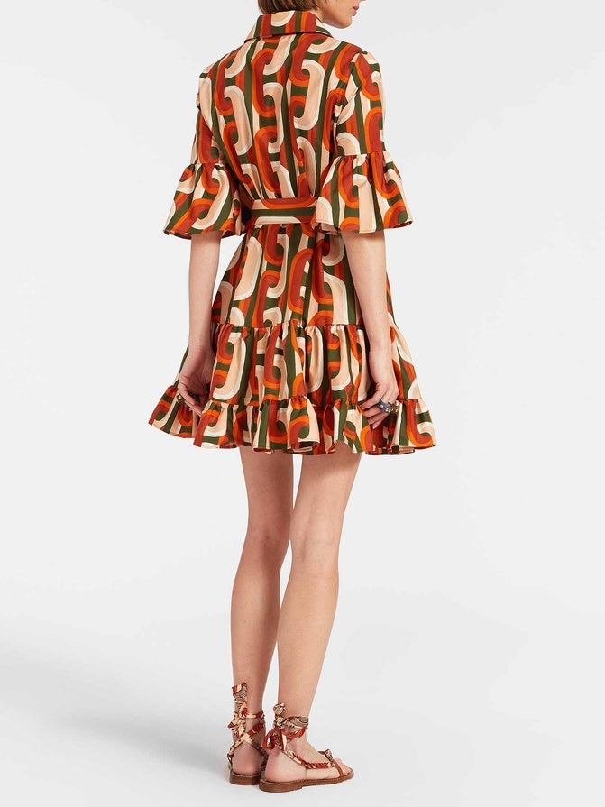 Sassy Dropped Waist Mini Dress