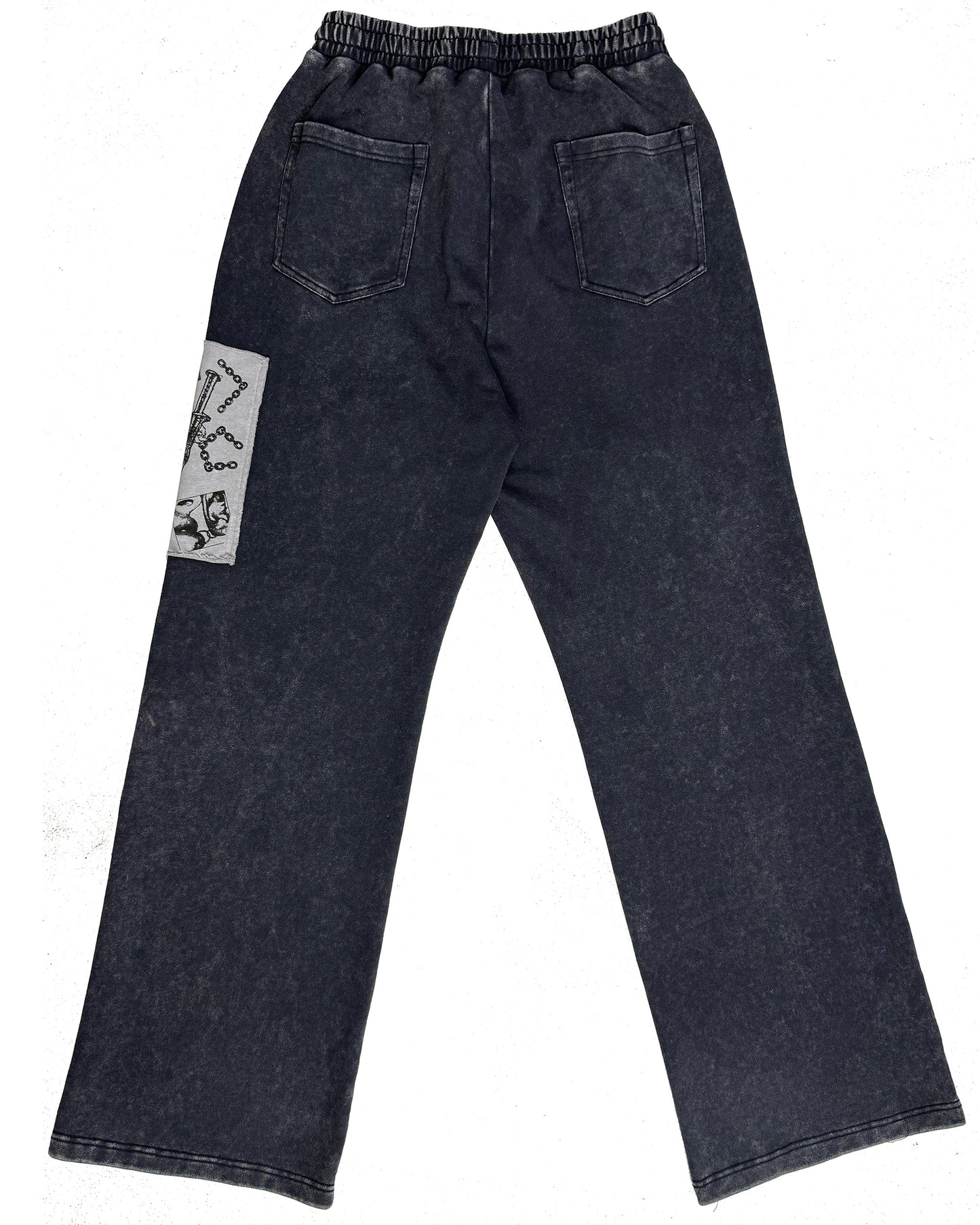 Pin Badges Velvet Wide-leg Pants