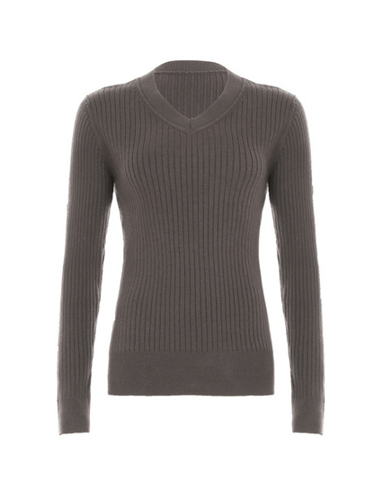 Kyra Wool V-neck Sweater Top
