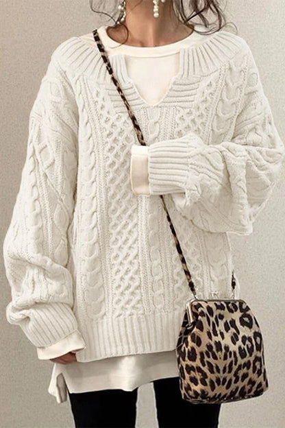 Pattern Knit Sweater