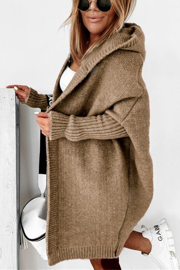 Fall for Nyc Hooded Cardigan