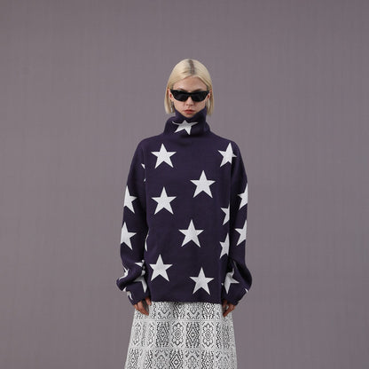 Star Turtleneck Sweater