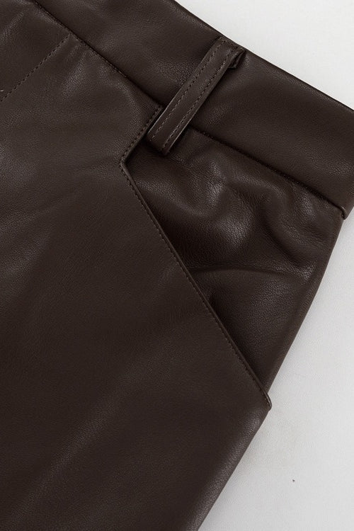 Faux Leather Pencil Maxi Skirt