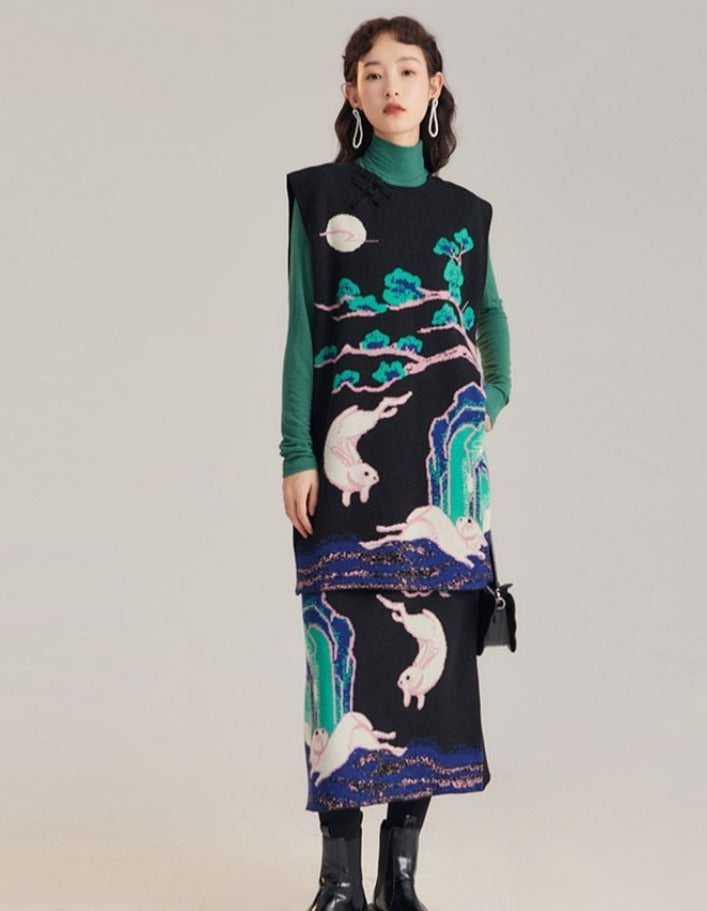 Japanese-style Knit Skirt