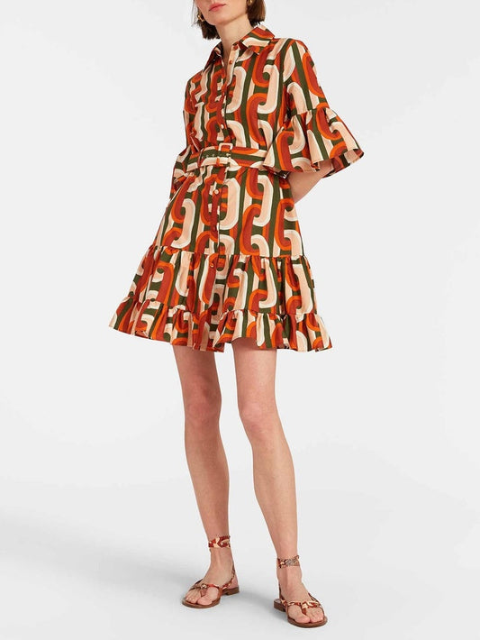 Sassy Dropped Waist Mini Dress