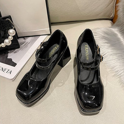 Mary Jane French High-heeled Shoes