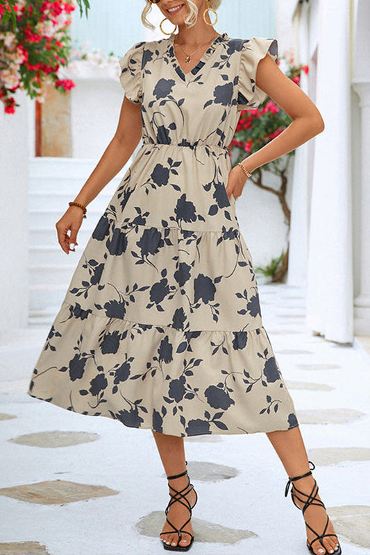 Like a Dream Ruffle Midi Dress