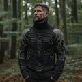 Men's Vintage Skull Art Knit Turtleneck Sweater artswardrobe