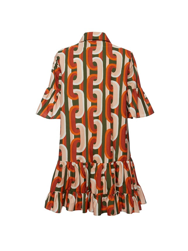Sassy Dropped Waist Mini Dress