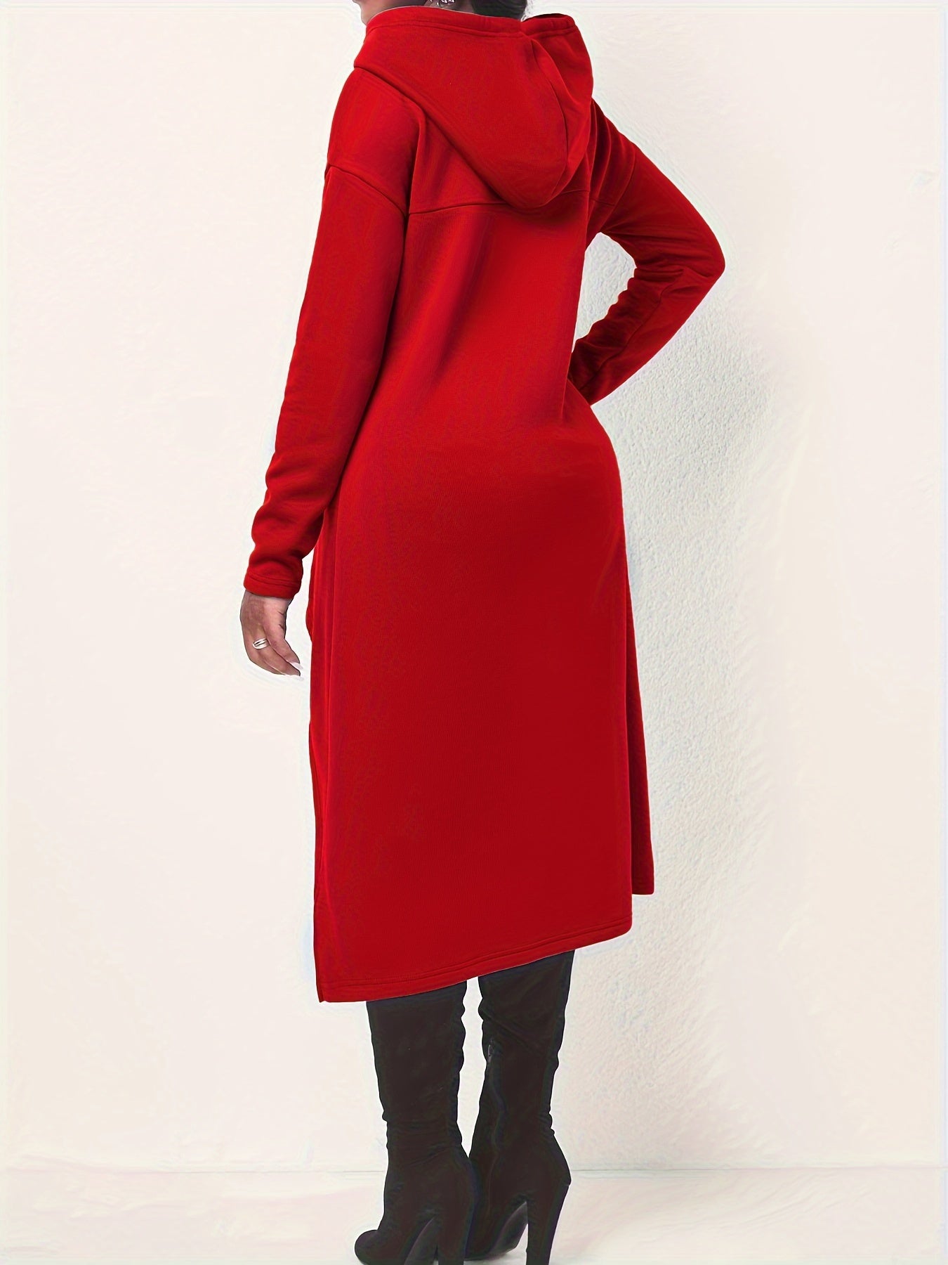 Long Sleeve Drawstring Hoodie Sweatshirt Kr0741