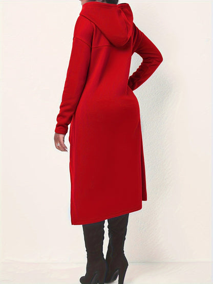 Long Sleeve Drawstring Hoodie Sweatshirt Kr0741