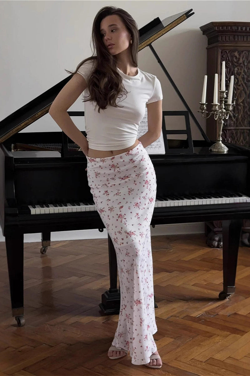 Slim Mermaid Midi Skirt