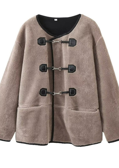 Chenille Toggle Wool Coat