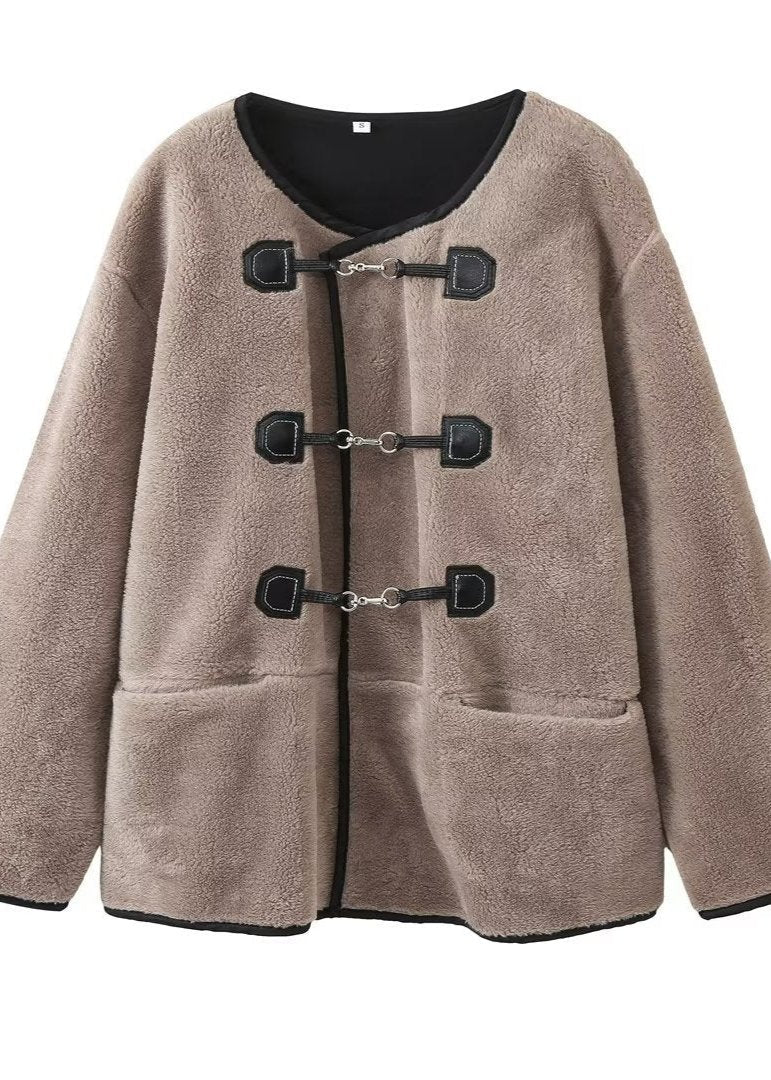 Chenille Toggle Wool Coat