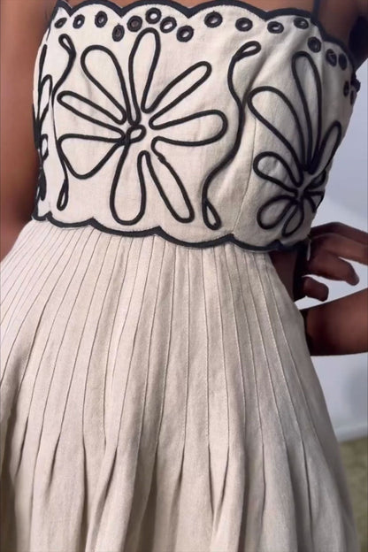 Embroidered Maxi Dress