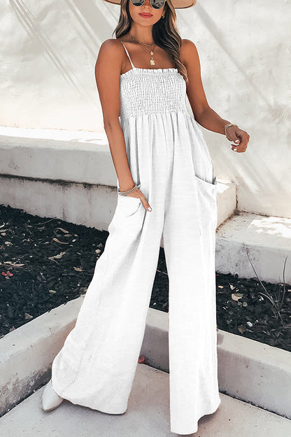 Color Stay a While Gauze Jumpsuit