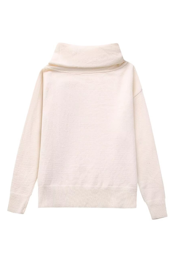 Off-shoulder Loose Knit Sweater