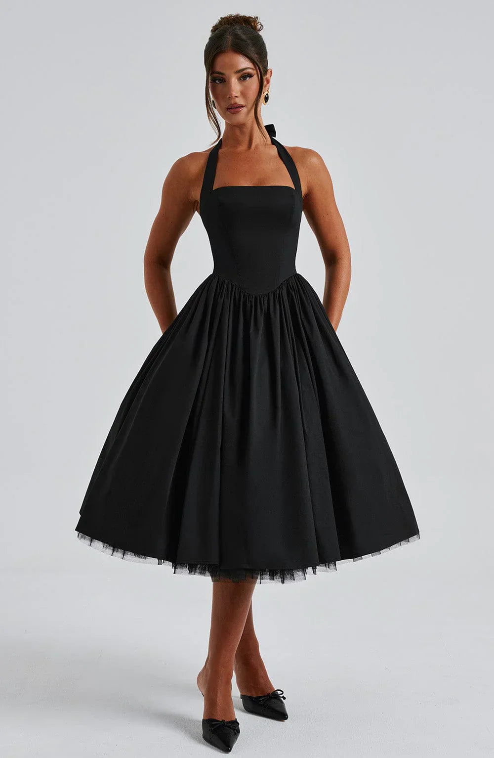 Monaco Grace Corset Midi Dress