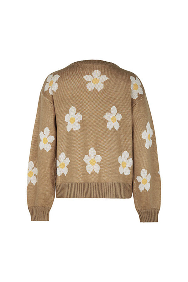New Autumn and Winter Fashionable Long-sleeved Jacquard Sweater